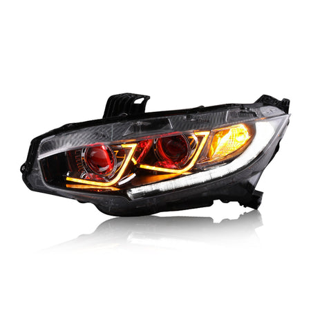 TT-ABC - Car Lights automotive For Honda Civic Headlights 2016 - 2020 New Type LED Headlight Assembly Signal Auto Accessories Lamp-Honda-TT-ABC-70*33*61-TT-ABC