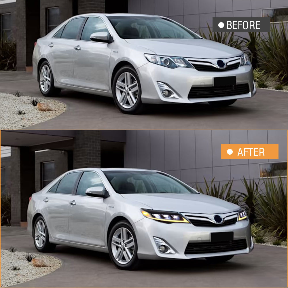 LED Headlight for Toyota Camry 2012-2014 Animation Sequential Front Lamps-Toyota-TT-ABC