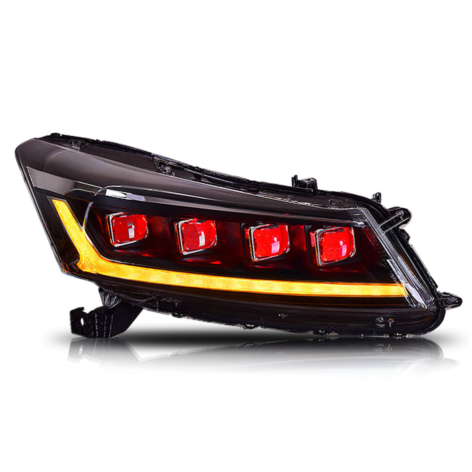 TT-ABC - LED Headlights For Honda Accord 2008-2012 DRL Sequential Turn Signal Front Lamp-Honda-TT-ABC-84*47*37.5-TT-ABC