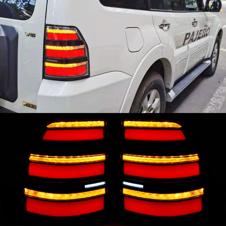 TT-ABC - Tail light for Mitsubishi Pajero Montero Pajero V93 V97 2006-2020 Full LED Tail Light Lamp with Sequential Turn Signal Parking Light-Mitsubishi-TT-ABC-TT-ABC