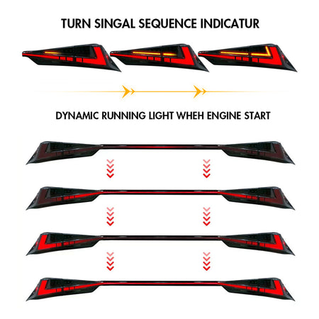 TT-ABC - LED Tail Light For 2014-2020 Lexus IS250 IS300 IS350 IS500 isf 200t Tail lights-Lexus-TT-ABC-TT-ABC