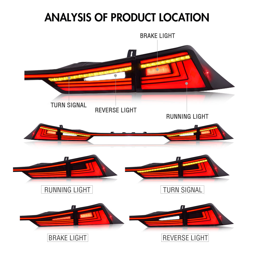 LED Tail Light For Lexus IS250 IS300 IS350 IS500 IS200t 2014-2021 Rear Lamps-Lexus-TT-ABC