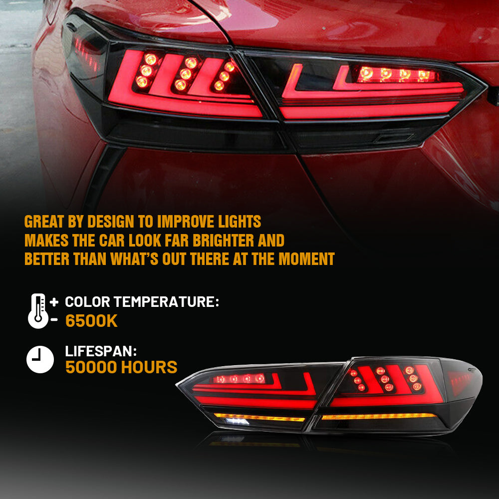 TT-ABC - 2018-2022 Toyota Camry LED Tail Lights SE XSE LE Lexus Style-Toyota-TT-ABC-TT-ABC