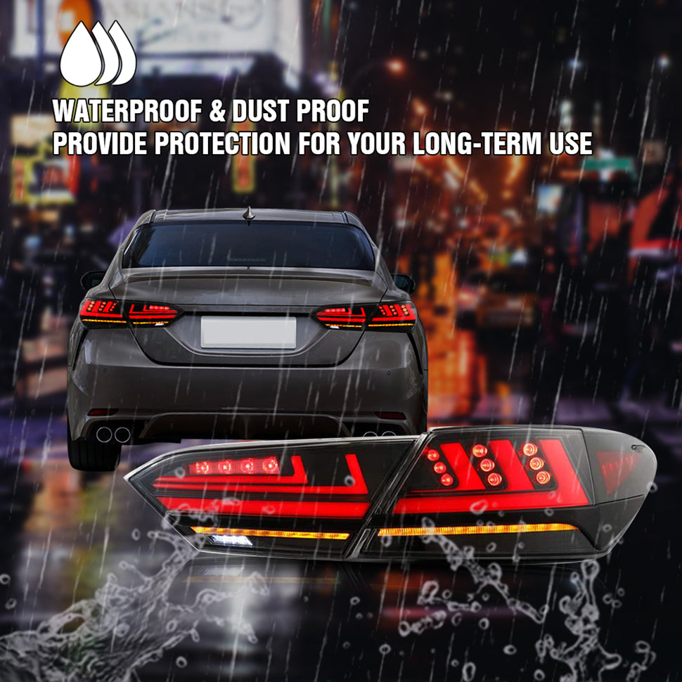 TT-ABC - 2018-2022 Toyota Camry LED Tail Lights SE XSE LE Lexus Style-Toyota-TT-ABC-TT-ABC