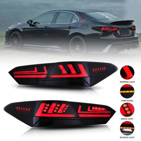 TT-ABC - 2018-2022 Toyota Camry LED Tail Lights SE XSE LE Lexus Style-Toyota-TT-ABC-TT-ABC