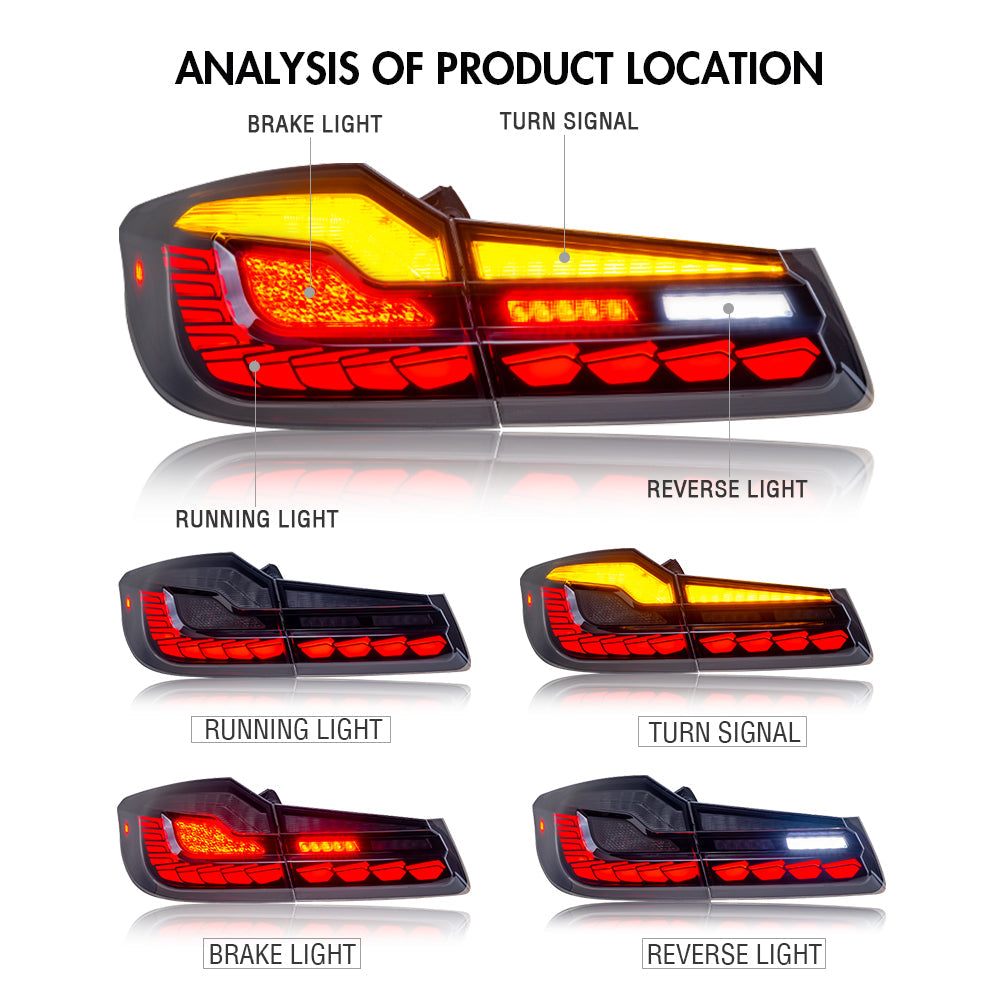 Led Tail Light For 2018-2022 BMW 5-Series G30 G38 520 530 540 M5 F90-BMW-TT-ABC