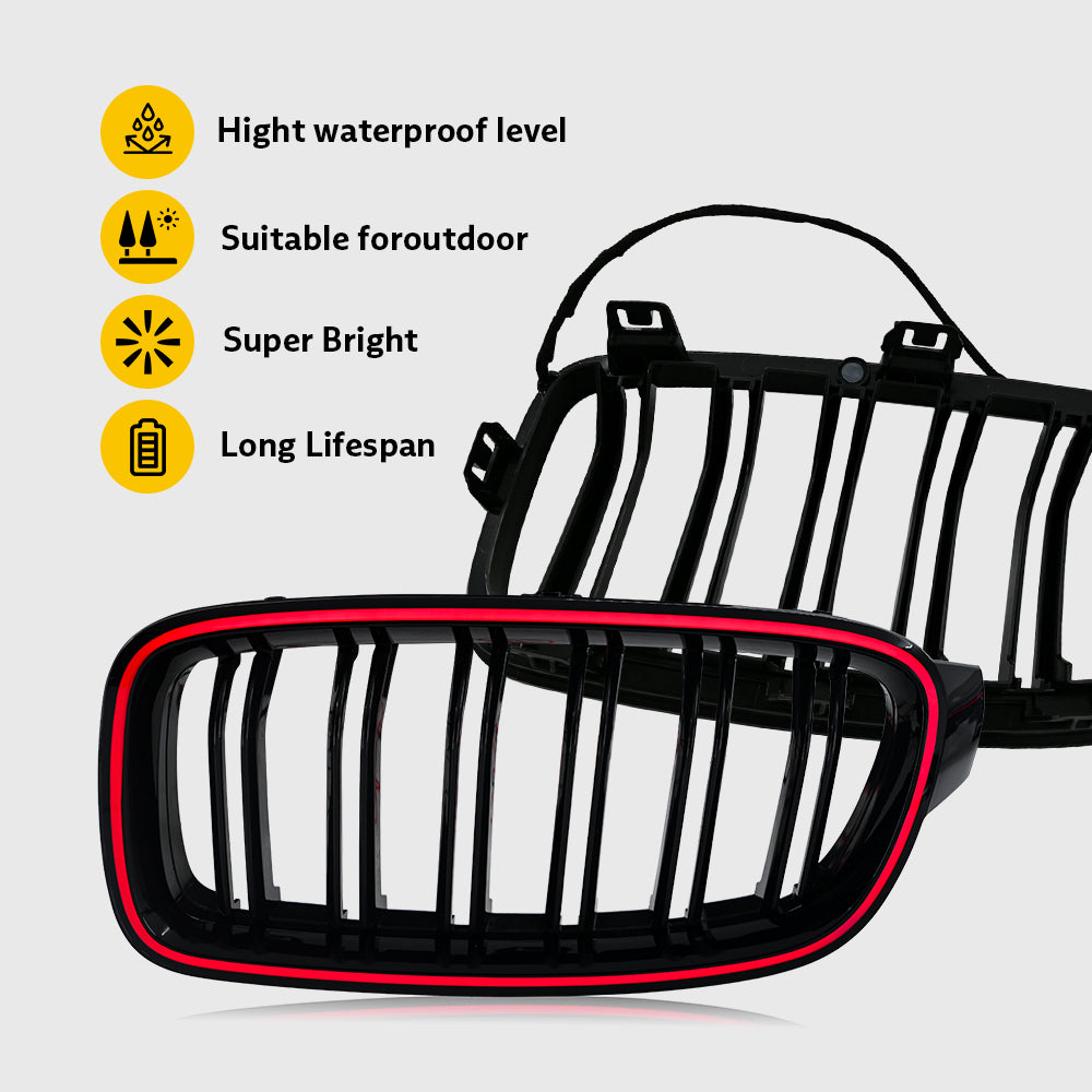 Modified front grille RGB lights for 2013-2018 BMW 3 series M3/F30
