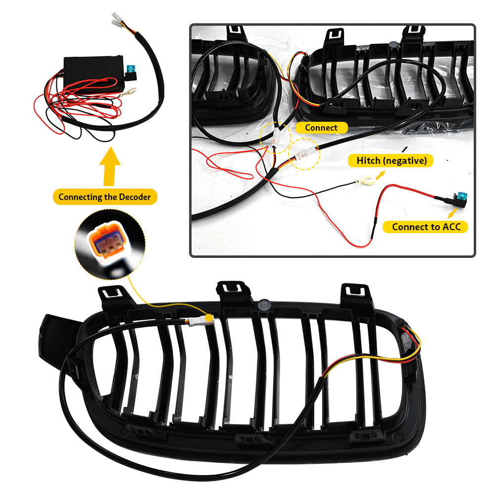 Modified front grille RGB lights for 2013-2018 BMW 3 series M3/F30 Modified front grille RGB lights for 2013-2018 BMW 3 series M3/F30