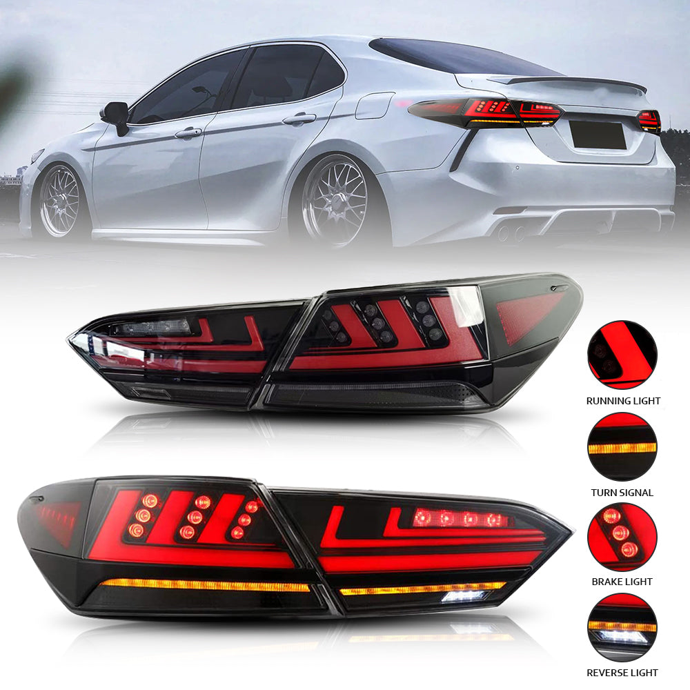 TT-ABC - New Accessories for 2018-2021 8th Gen Toyota Camry Tail Light Assembly SE XSE LE Lexus Style-Toyota-TT-ABC-TT-ABC