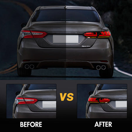 TT-ABC - New Accessories for 2018-2021 8th Gen Toyota Camry Tail Light Assembly SE XSE LE Lexus Style-Toyota-TT-ABC-TT-ABC