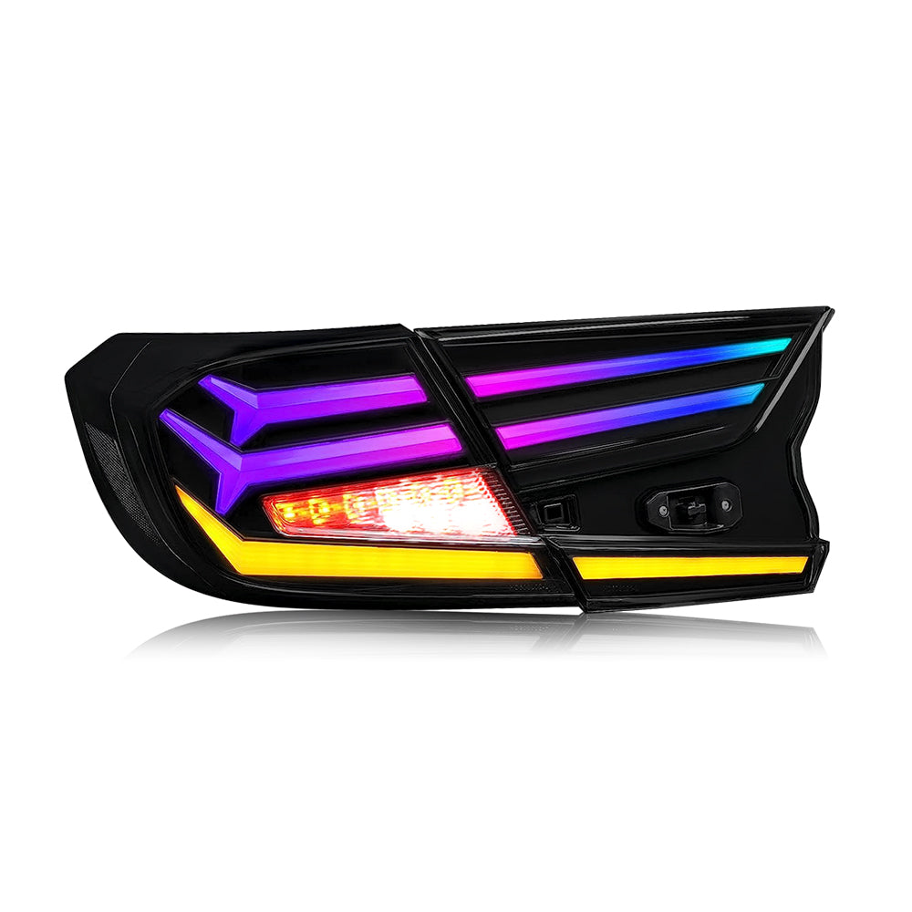 New RGB Taillights for Honda Accord Tail Lights 2018-2022 LX Sport EX EX-L Touring 10th Gen Accessory-Honda-TT-ABC