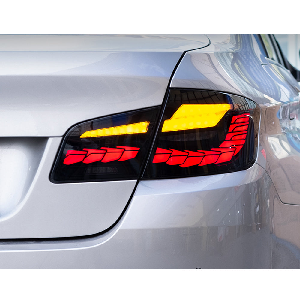 TT-ABC - New Tail Lights For BMW 5 Series F10 F18 Led Tail Lights (Smoked/Red)-BMW-TT-ABC-TT-ABC