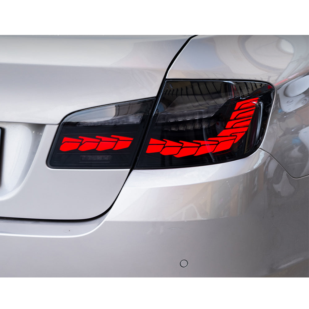 TT-ABC - New Tail Lights For BMW 5 Series F10 F18 Led Tail Lights (Smoked/Red)-BMW-TT-ABC-TT-ABC