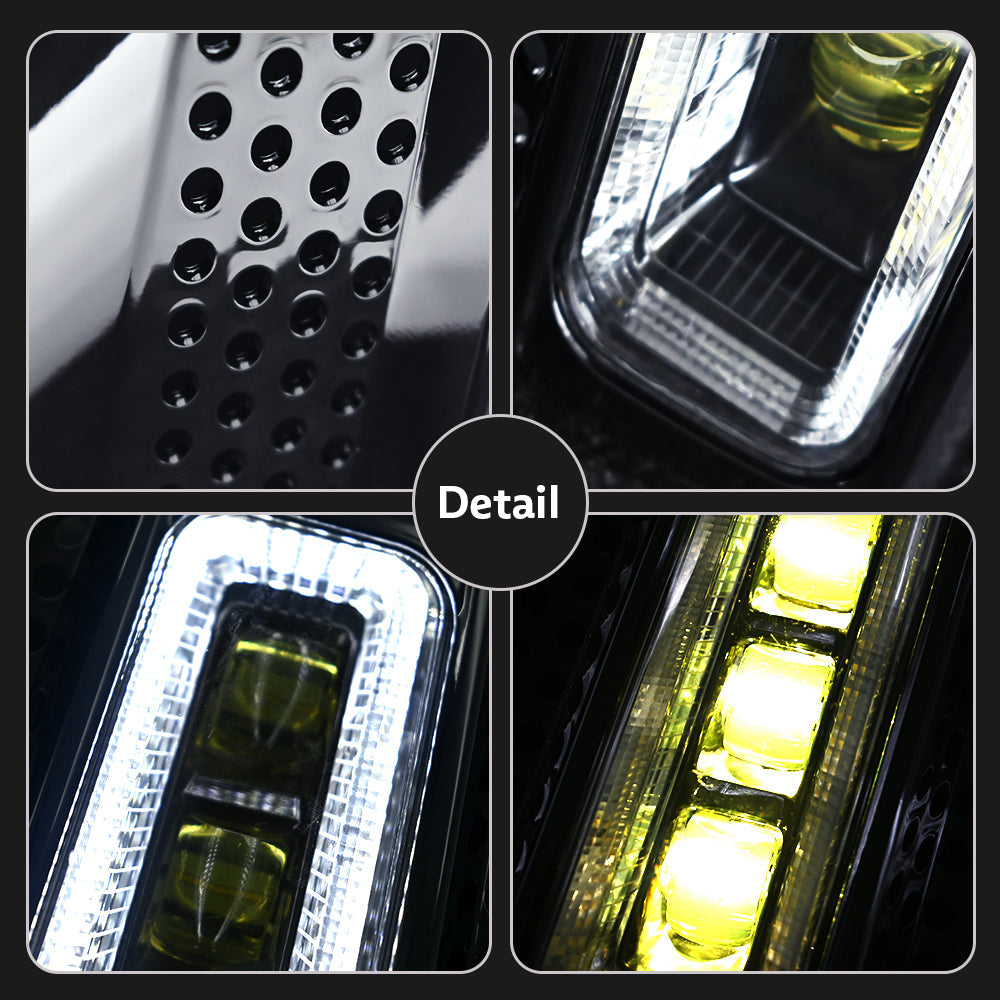 ランドローバーディフェンダー90 110 130用ペアフロントフォグ