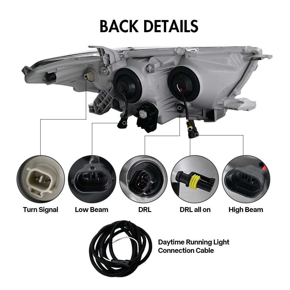 TT-ABC Demon Eyes Headlight For 2012-2014 Toyota Highlander