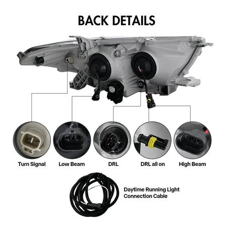 TT-ABC Demon Eyes Headlight For 2012-2014 Toyota Highlander Headlight Assembly-Toyota-TT-ABC