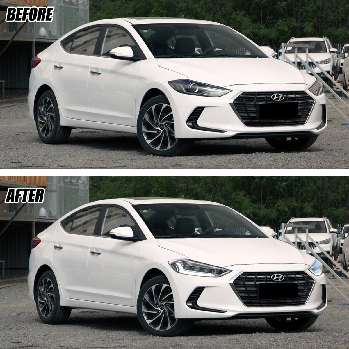 TT-ABC Devil eyes Headlight For 2017 2018 Hyundai Elantra Headlights With Dynamic Animation Lights-Hyundai-TT-ABC