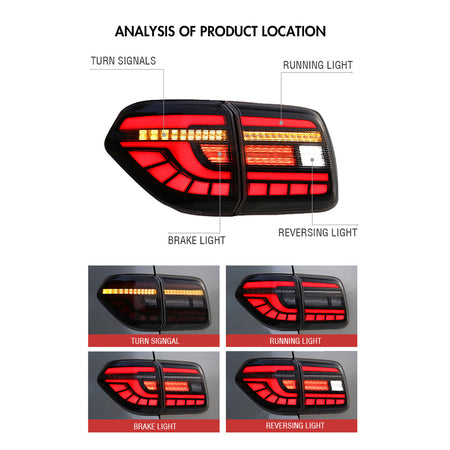 TT-ABC LED Tail Light For 2017-2020 Nissan Patrol Y62 Tail lights With Start-up Animation-Nissan-TT-ABC