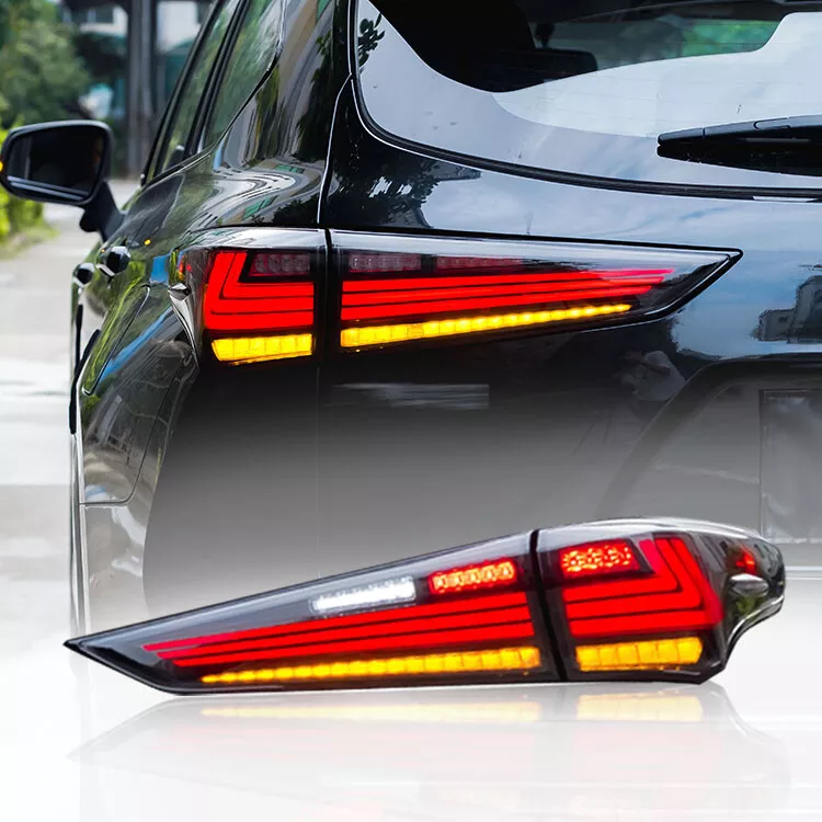 TT-ABC LED Tail Light For 2021-2023 Toyota Highlander Start Dynamic Breathing DRL Sequential Steering Signal Light-Toyota-TT-ABC