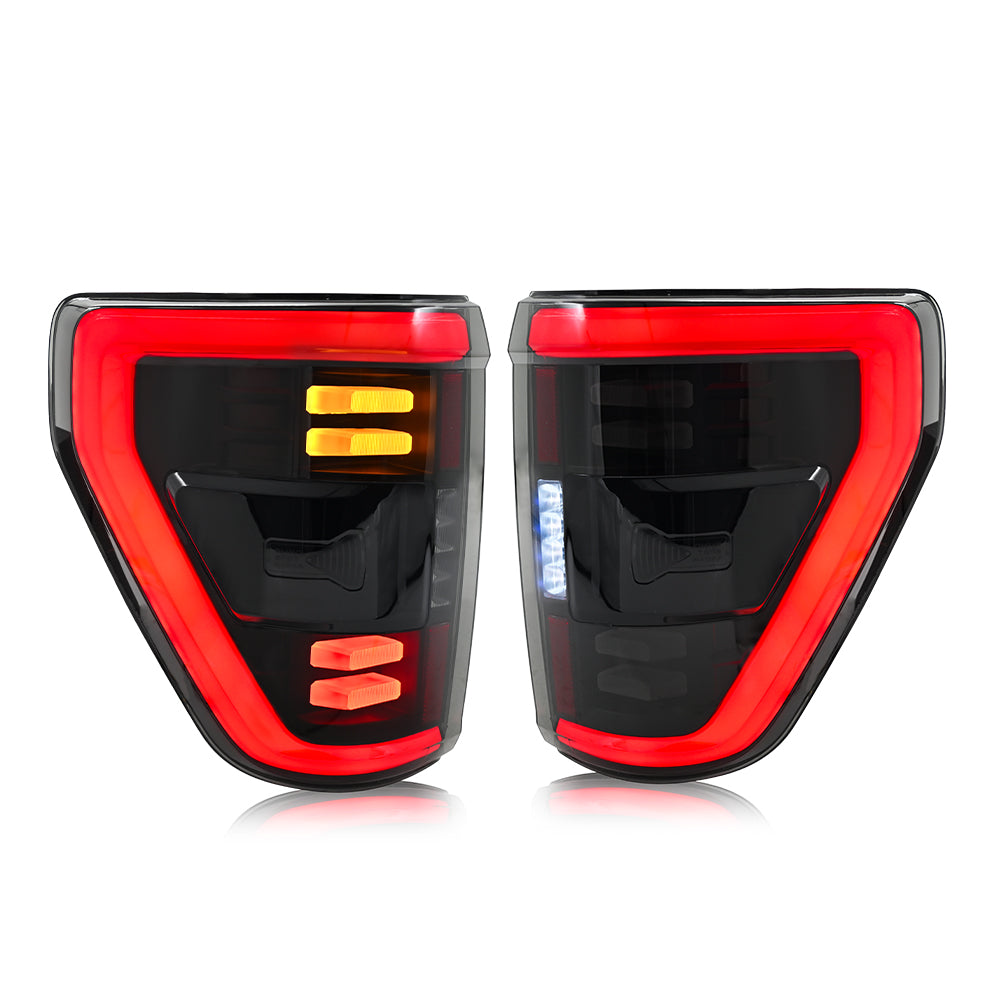 TT-ABC LED Tail Lights Assembly For Ford F-150 F150 XL STX 2022 2023 2024 Rear Lamps-Ford-TT-ABC