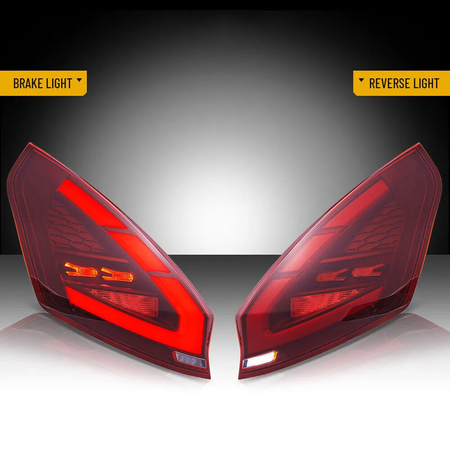 TT-ABC LED Tail Lights for 2008-2019 Ford Fiesta Hatchback SE ST Sequential Start-up Animation Rear Lamps Assembly-Ford-TT-ABC