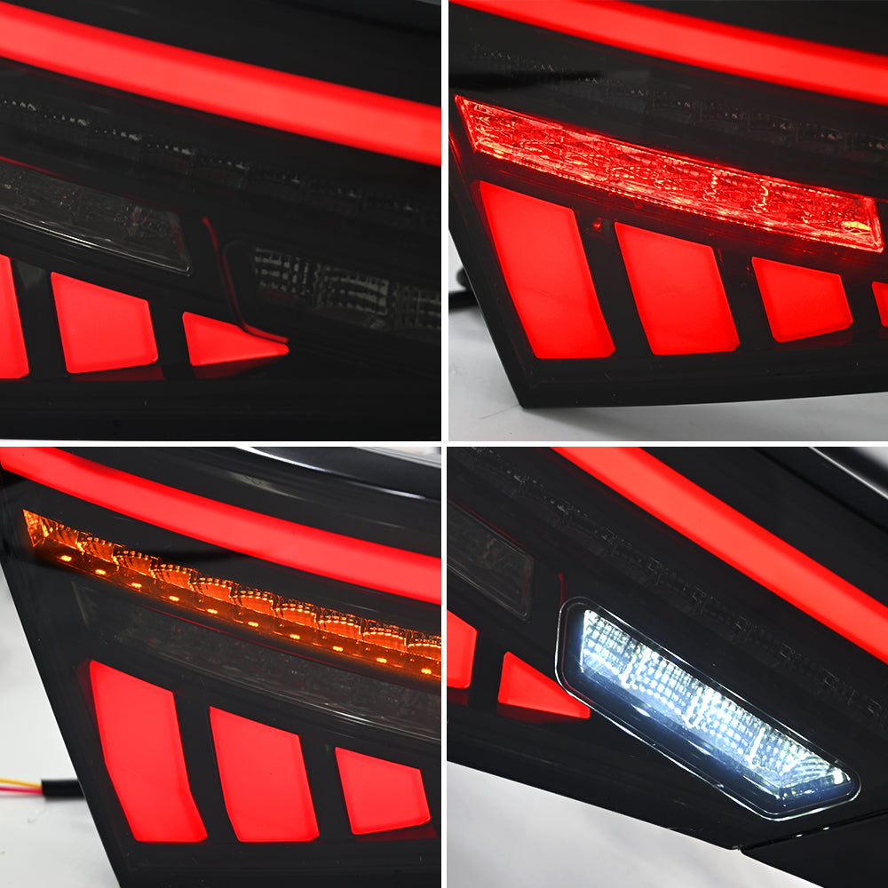 TT-ABC LED Tail Lights with Trunk Lamp for 2023 2024 Honda Accord 11th Gen Start-up Animation Sequential Signal Rear Lamps Assembly-Honda-TT-ABC