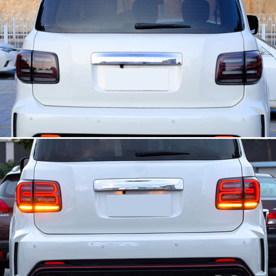 TT-ABC - For Nissan Armada/Patrol 2017-2020 Tail lights 4 pieces Start-up Animation(Smoked/Red)-Nissan-TT-ABC-TT-ABC