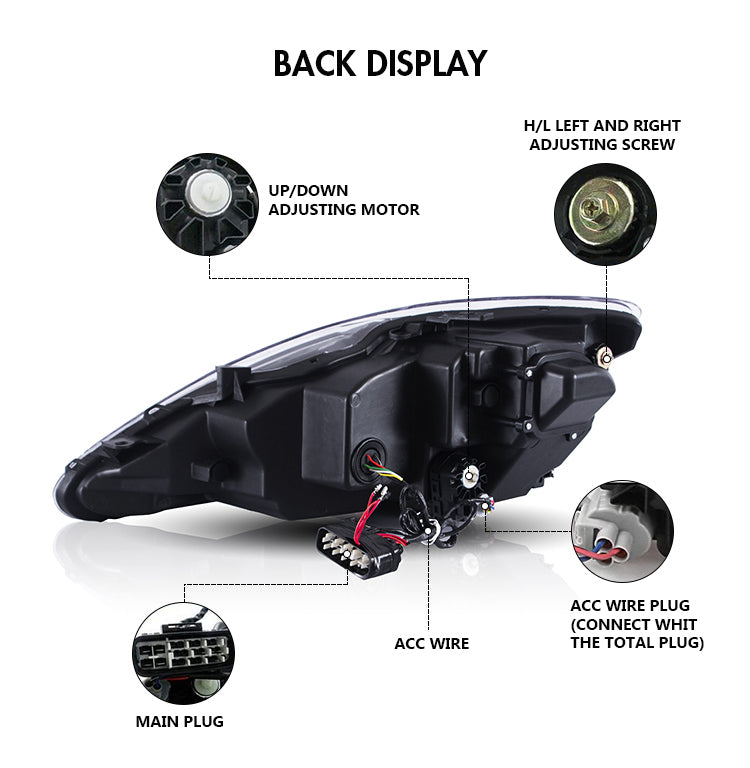 TT-ABC Led Headlight For 2006-2012 Lexus IS250C IS350C, 2008-2014 Lexus ISF Headlights with Sequential Turn Signal Projector-Lexus-TT-ABC