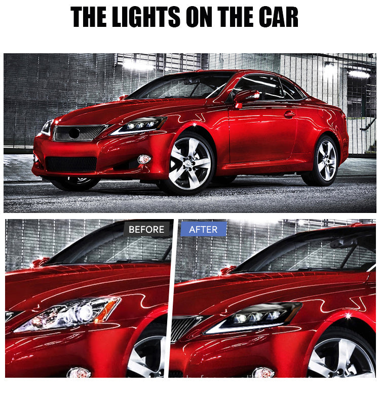 TT-ABC Led Headlight For 2006-2012 Lexus IS250C IS350C, 2008-2014 Lexus ISF Headlights with Sequential Turn Signal Projector-Lexus-TT-ABC