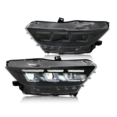 Phare à LED TT-ABC pour Ford Mustang 2015-2017 SEnsemble de lampe avant de projecteur 550 avec lentille à triple faisceau
