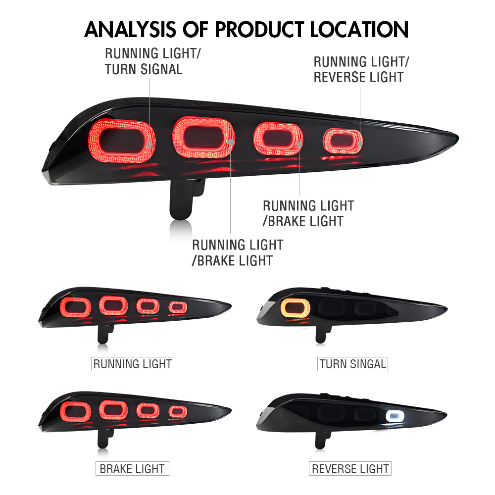 TT-ABC Led Tail Light for 2020-2024 Toyota GR Supra A90 & A91 Start up Animation DRL Sequential Indicator Rear Lamp Assembly-Toyota-TT-ABC