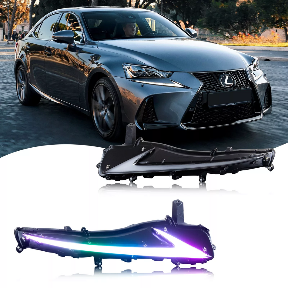 TT-ABC RGB Daytime Running Light for 2014-2020 Lexus IS250 IS350 IS200t IS300 W/Start up Animation With Sequential Turn Signal-Lexus-TT-ABC