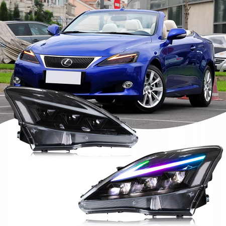 TT-ABC RGB Headlight for Lexus IS250/ IS250C IS350 IS350C IS220d 2006-2013, ISF 2008-2014 With DRL Start UP Animation & Sequential Indicator-Lexus-TT-ABC