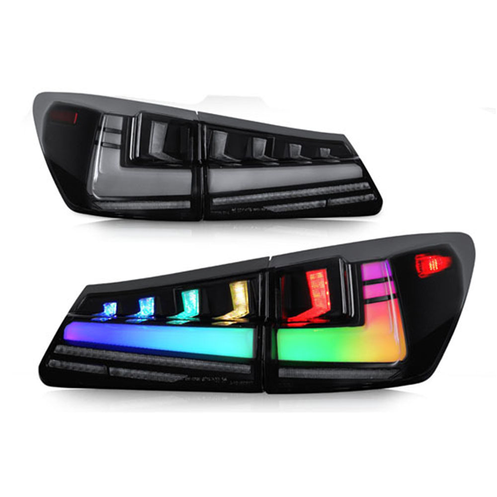 TT-ABC RGB Tail Light For 2006-2012 Lexus IS250 IS350 ISF LED Tail Light Sequential Signal Light-Lexus-TT-ABC