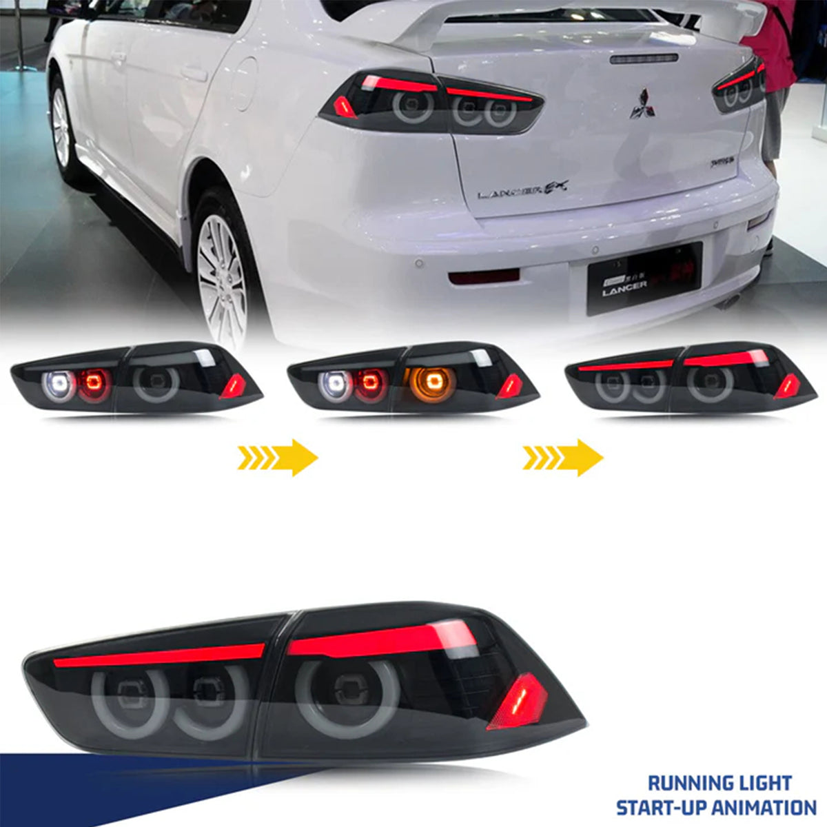 TT-ABC LED Tail Lights for 2009-2021 Mitsubishi Lancer EVOX