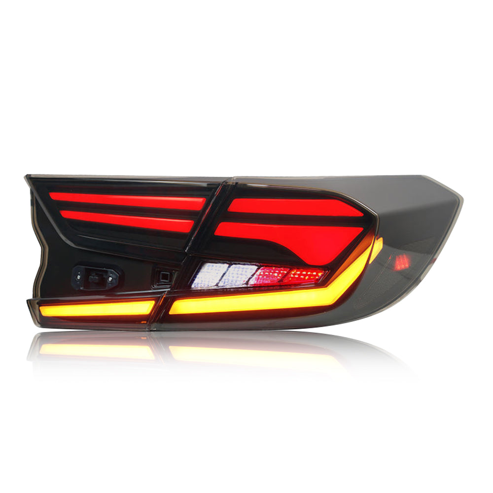 Used Led Tail Light For 2018-2021 Honda Accord, Smoked Rear Light Assembly-TT-ABC