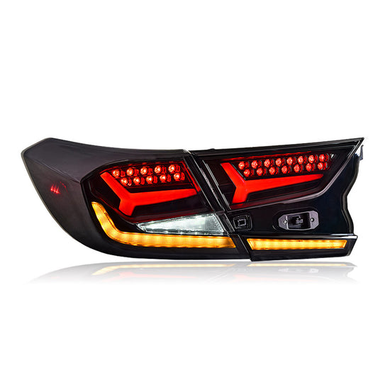 Used Led Tail Light For 2018-2021 Honda Accord, Smoked Rear Light Assembly-TT-ABC