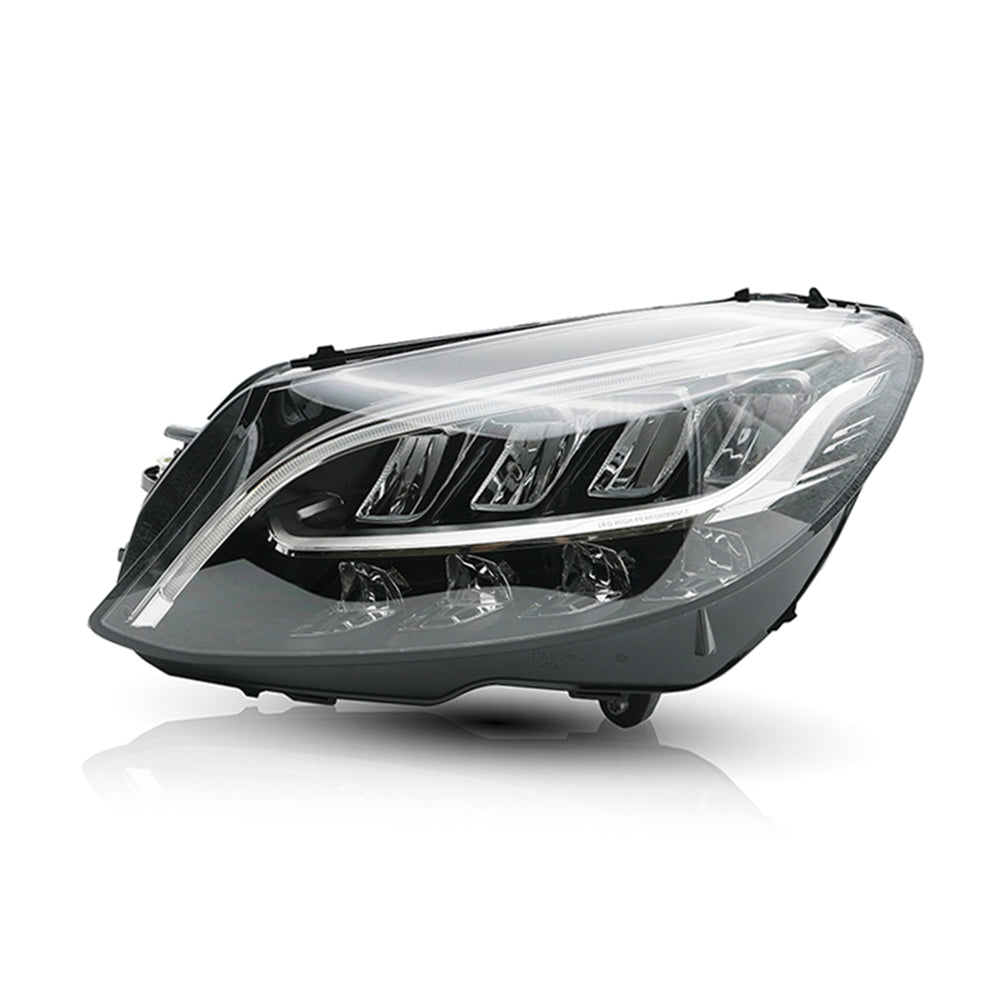 Faros LED para 2018-2020 Benz W205 C180 C200 Clase C DRL Asamblea de la lámpara delantera