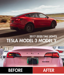 TT-ABC - LED Tail Light for Tesla Model 3/Y 2017-2022, Streamlined LED Sequential Turn(New Fish Bone)-Tesla-TT-ABC-TT-ABC