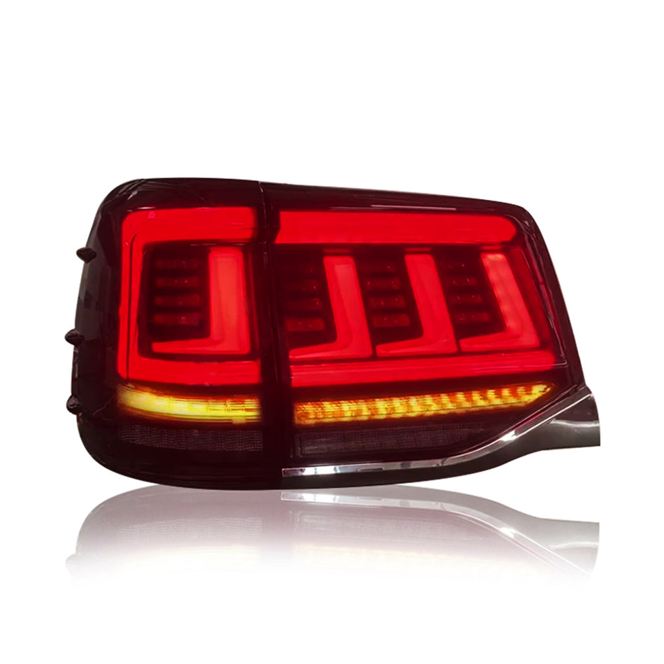TT-ABC - LED Tail Lights For 2016-2020 Toyota Land Cruiser LC200 Assembly Start-up Animation (Smoked/Red)-Toyota-TT-ABC-57*38.5*33.5-Red-TT-ABC