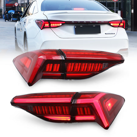 TT-ABC - Led Tail Lights For Toyota Avalon 2019-2020 (Smoked/Red)-Toyota-TT-ABC-81.5*40*21-red-TT-ABC