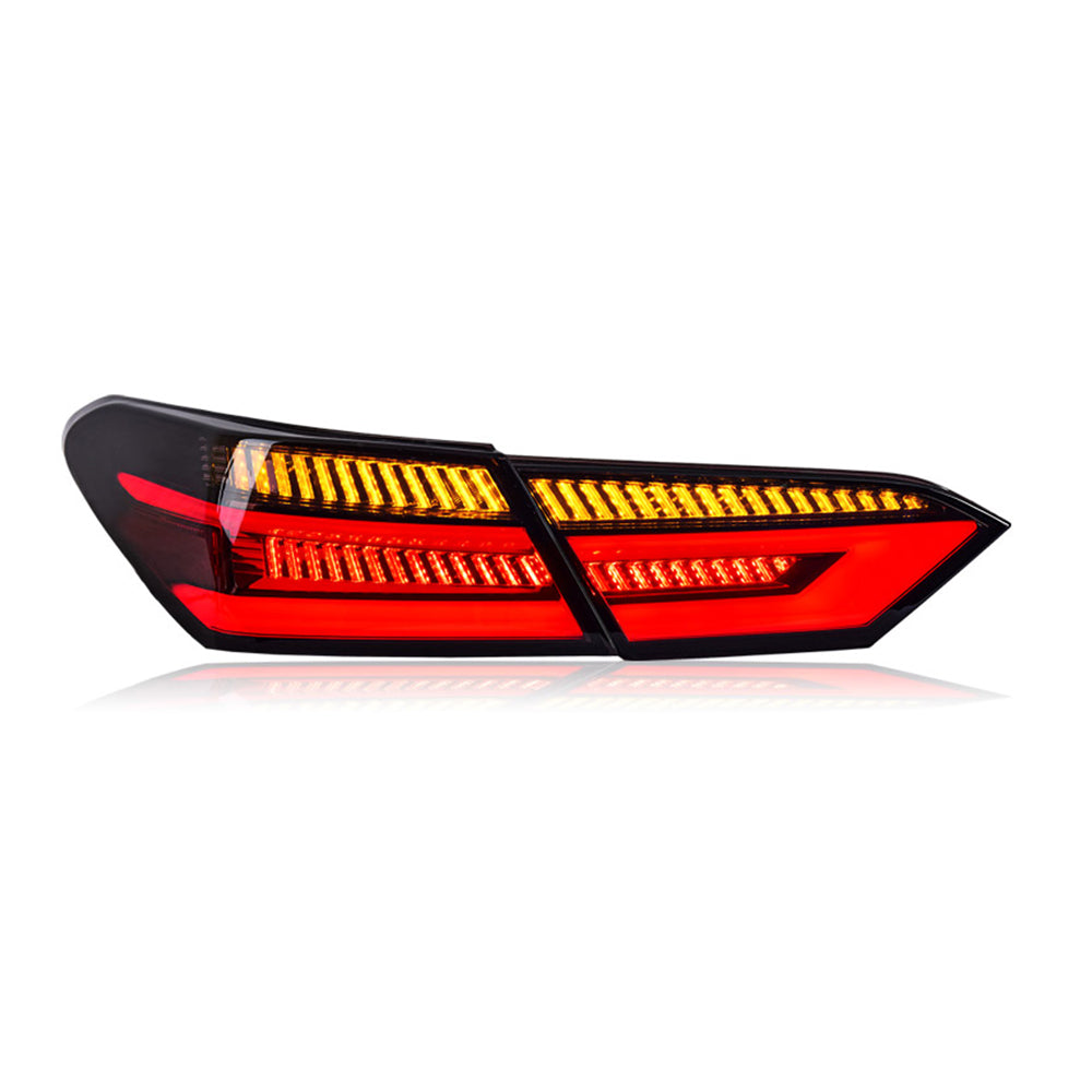 TT-ABC - LED Tail Lights For Toyota Camry 2018-2022 Somked Sequential Rear Lamp Assembly-Toyota-TT-ABC-66*55*22.5-Somked-TT-ABC