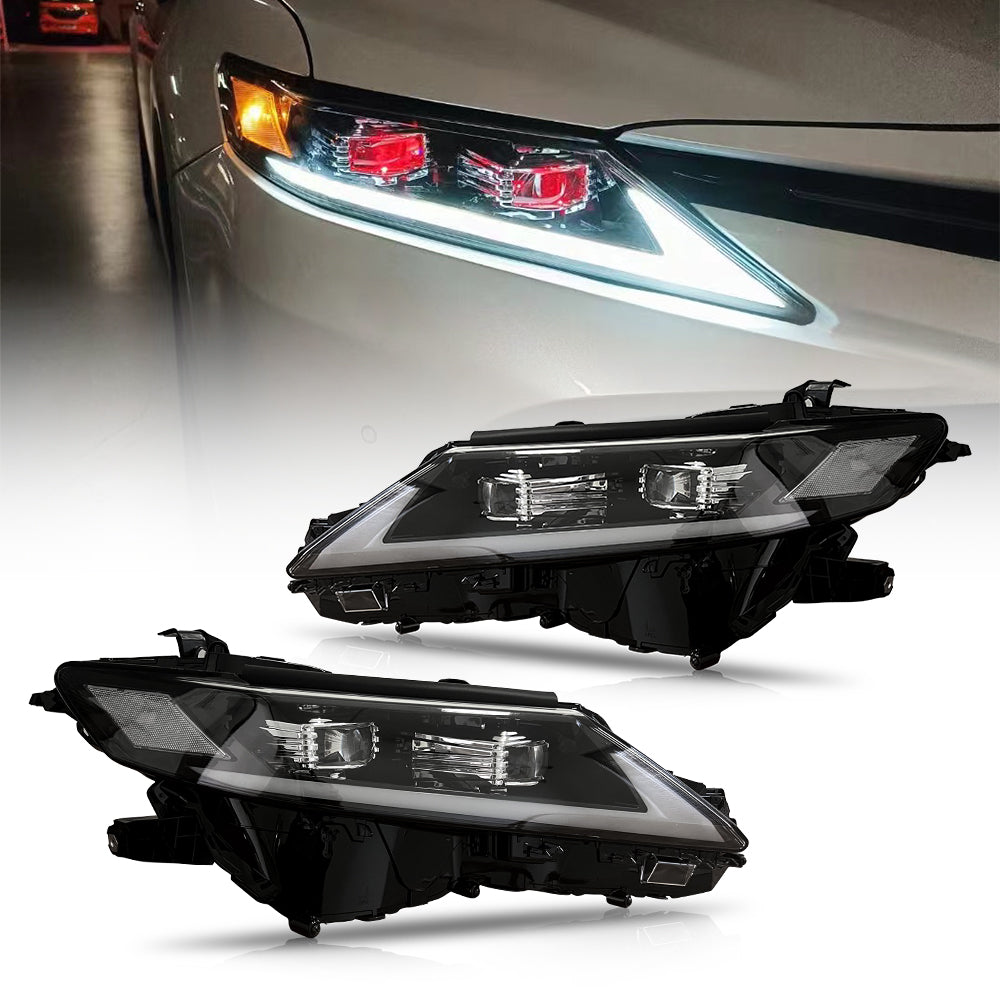 TT-ABC - New Headlights Assembly Compatible For LE SE XLE XSE 2018-2022 Toyota Camry LED Headlights with Sequential Turn Signal and White Reflector, Left and Right Pair (two lenses)-Toyota-TT-ABC-83*53*34-TT-ABC