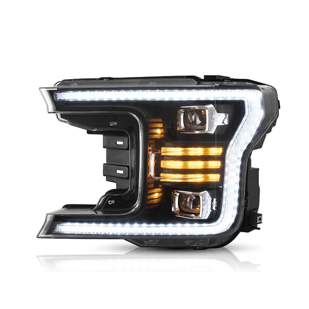TT-ABC - New Accessories for 2018-2021 Ford F150 Headlights Assembly Led Projector Headlight (Amber)-Ford-TT-ABC-60*46*48 CM-TT-ABC