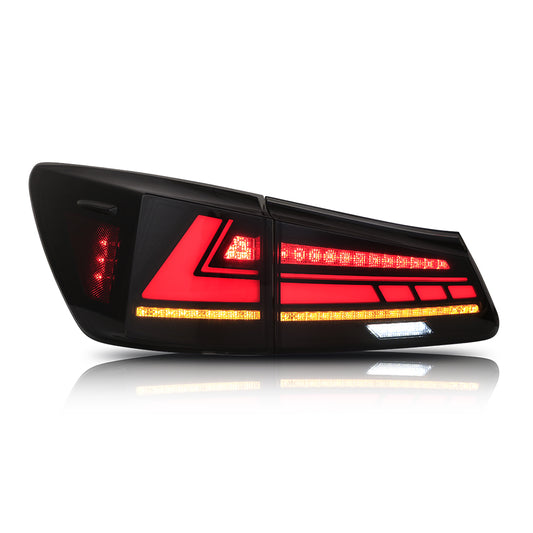 TT-ABC - LED Tail Light For Lexus IS250 IS350 ISF 2006-2012 Sequential Signal Light (Smoked/Red)-Lexus-TT-ABC-53.5*37*22-Smoked-TT-ABC