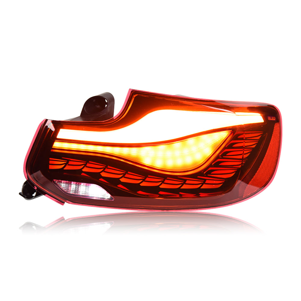 TT-ABC - LED Tail Lights For BMW 2-Series & M2 V2 F22|F23|F87 GTS style OLED sequential Tail Lights-BMW-TT-ABC-61*57*22-Red-TT-ABC