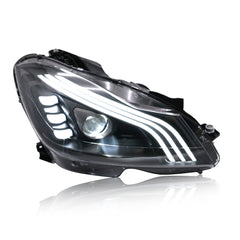 TT-ABC - For BENZ W204 2007-2014 Full Led Assembly Headlamps Auto Accessories (Halogen Versions Are Available)-Mercedes-Benz-TT-ABC-63*37*64-Clear-TT-ABC