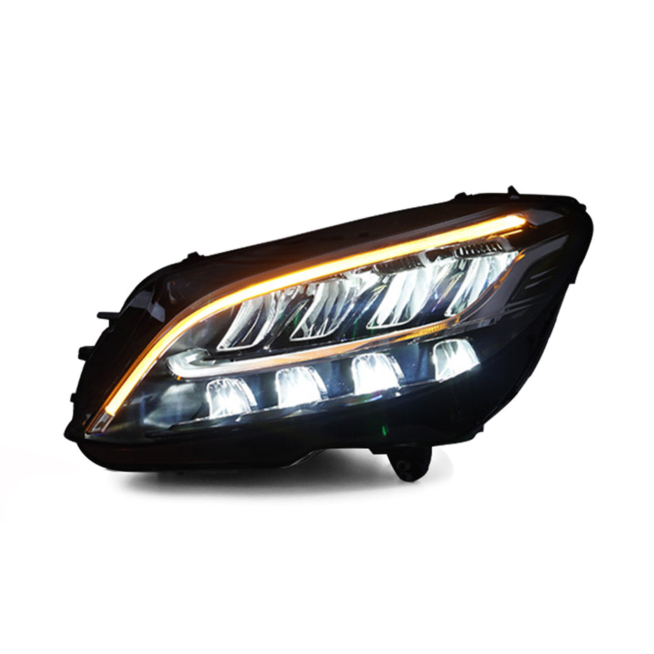 LED Headlights For 2018-2020 Benz W205 C180 C200 C-Class DRL Front Lamp Assembly