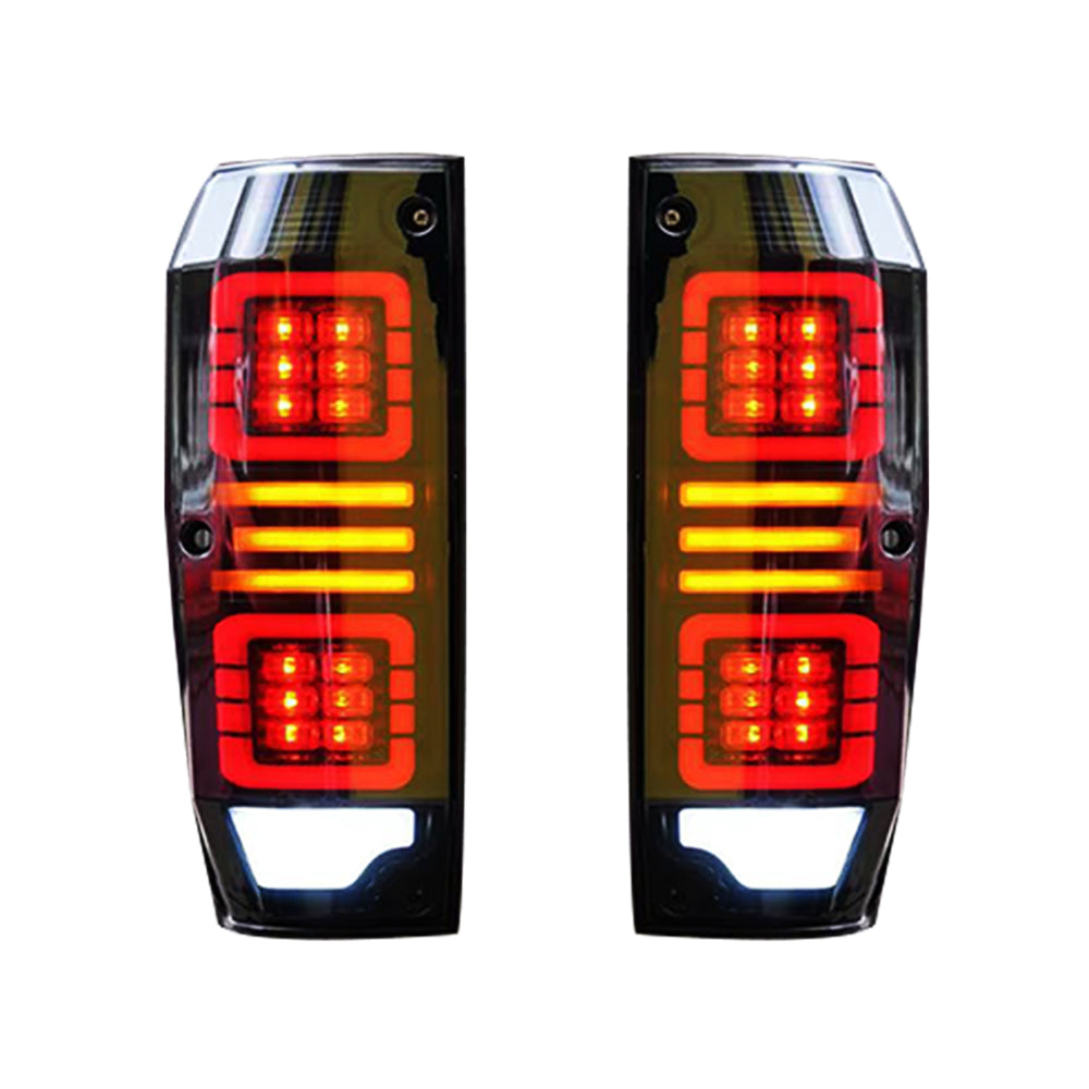 TT-ABC - LED Tail Lights For Toyota Land Cruiser LC76 1984-2021 Rear Lamp Assembly (Smoked/Red)-Toyota-TT-ABC-40*17*36-red-TT-ABC