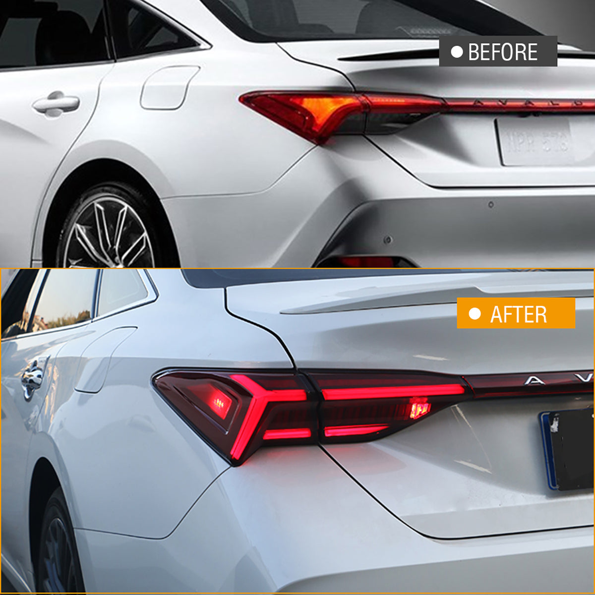 TT-ABC - Led Tail Lights For Toyota Avalon 2019-2020 (Smoked/Red)-Toyota-TT-ABC-TT-ABC
